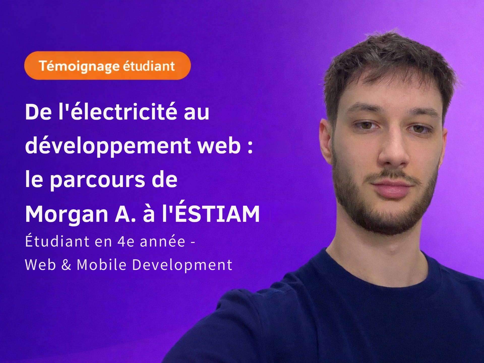 De l’électricité au développement full stack : le parcours inspirant de Morgan A